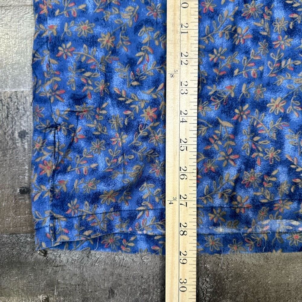 Hilo Hattie Men’s Size Large Casual Button Down Shirt Blue Floral Vintage Retro - Picture 3 of 7